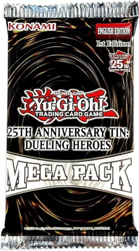 KONAMI Yu-Gi-Oh! Trading Card Game 25th Anniversary Dueling Heroes Booster MEGA Pack [18 Cards]