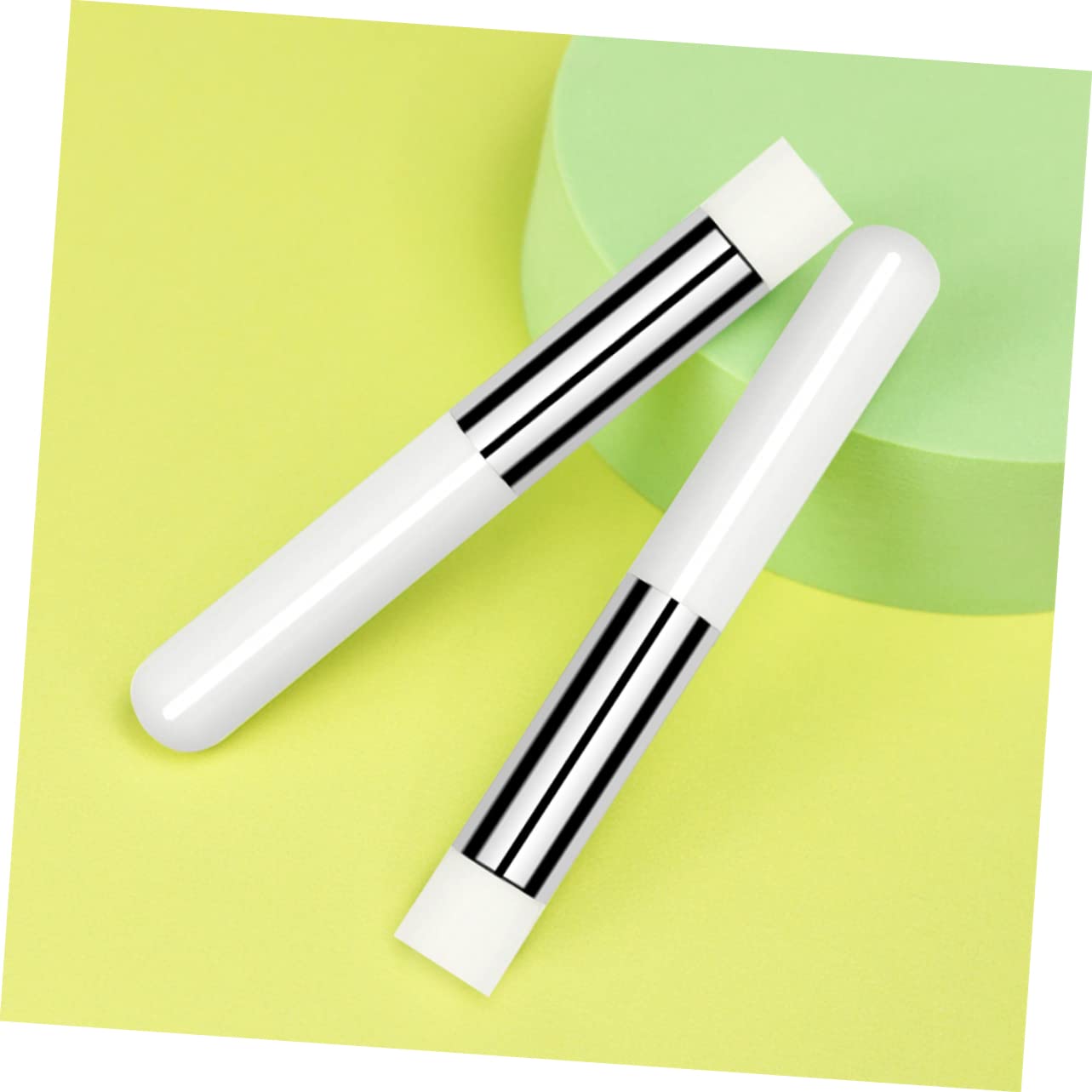 VICASKY Lipstick Concealer Brush Applicator Set 2 Pcs Mini Brush for Lip Smudging and Blending