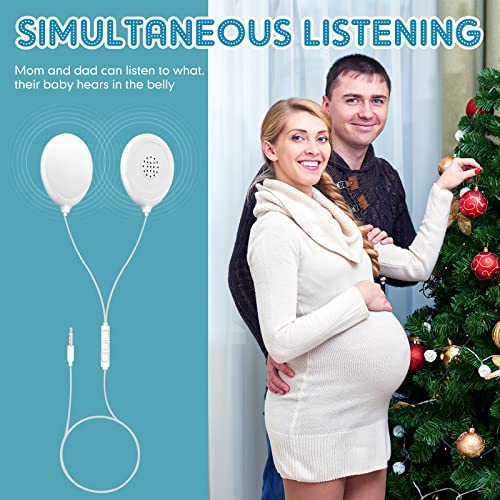 Konohan KONOHAN-BUMP HEADPHONES-04 8 Pcs Baby Bump Headphones Set Baby Bump Speaker Belly Earphones For Pregnancy White Pregnancy Headphones thumb #3