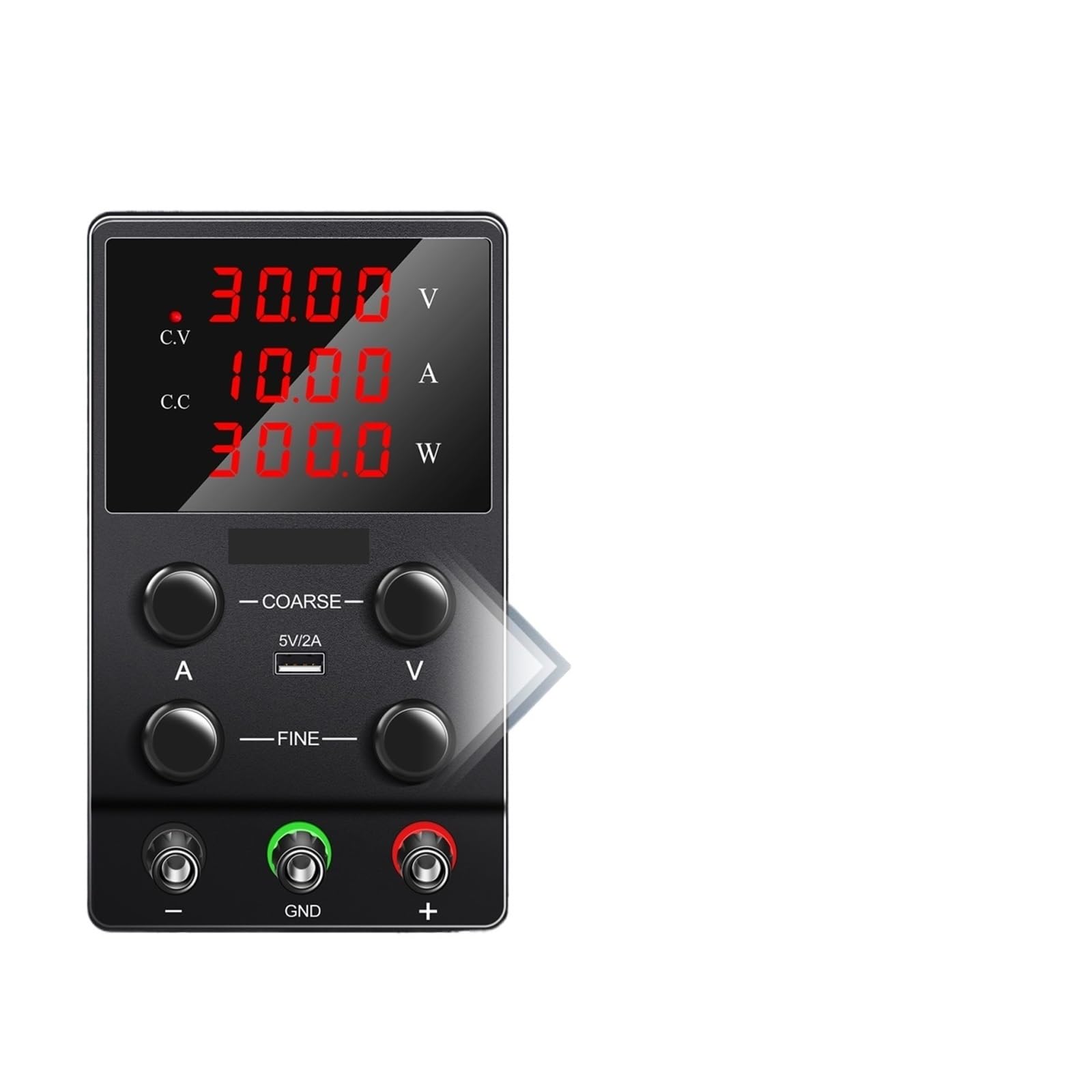 alimentación CC digital Fuente de alimentación CC ajustable de 30 V, 10 A, 5 A, fuente de alimentación de laboratorio regulada con conmutación variable de 15 V, 60 V, 120 V, galvanoplastia, bricolaje(