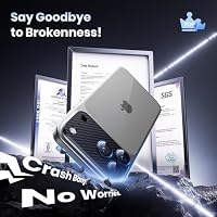 Hoerrye für iPhone 17 Pro Max Kameraschutz, Kevlar-Muster, 1 Stück – Ansicht 2