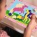Ravensburger CreArt 27773 - Cute Ponies - Painting by Numbers Horses for Children from 5 Years, Painting Set with Frame, Brush and Acrylic Paints, Gift for Girls and Boys
