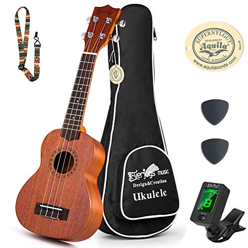 Learn to Play Ukulele Soprano Starter Kit - Satin Mahogany Professional Uke