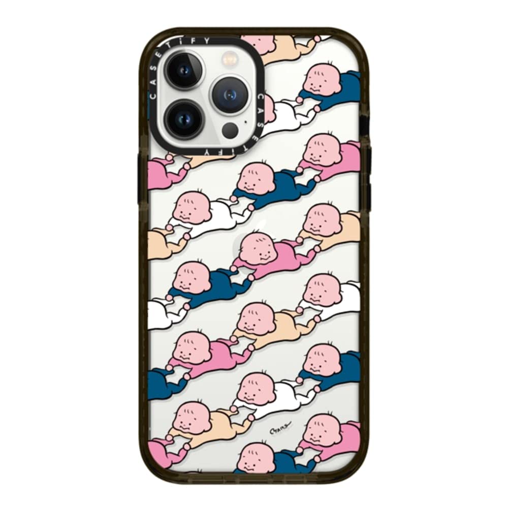 CASETiFY インパクトケース iPhone 13 Pro Max - Baby (Blue & Pink) - クリア ブラック