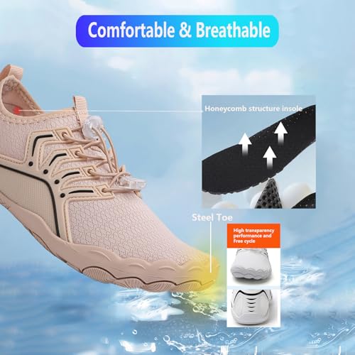 Image of Hike Barefoot Shoes Women Men Pro Water Footwear Wide Toe Box Non-Slip Unisex Athletic Outdoor Running Shoes
