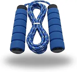 Corda de Pular para Exercícios Aeróbicos 2,8m em EVA e Borracha Leve, Resistente e Confortável, Ideal para Fitness, Emagrecimento, Cross Training e Treino Funcional