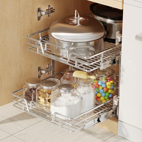2-Tier-Kitchen-Cabinet-Pull-Out-Shelf-and-Drawer-Organizer-Slide-Out-Pantry-Storaqe-Basket-in-Multiple-Sizes-21-W-x-21-D