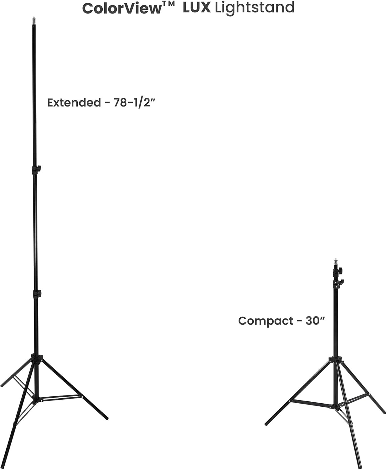Acurit Colorview Lux Studio Light Professional Studio Lights Photography Lighting Kit w/ 3 Color Temps 4 Metal Barn Doors 4160 Lumens LED w/Remote AC Power Supply 6'6" Light Stand with Battery Pack