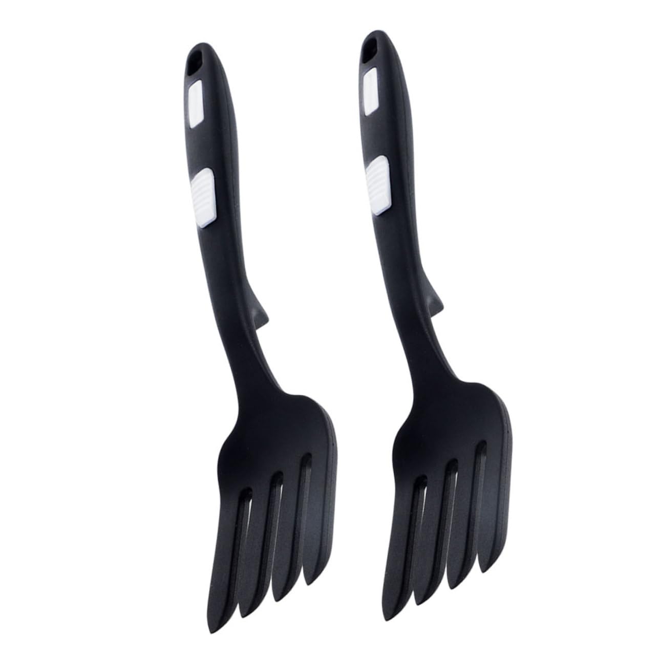 BRIGHTFUFU 2Pcs Silicone Cooking Fork Flexible Heat Resistant Kitchen Forks for Dishwasher and Silicone Utensils for Daily Use