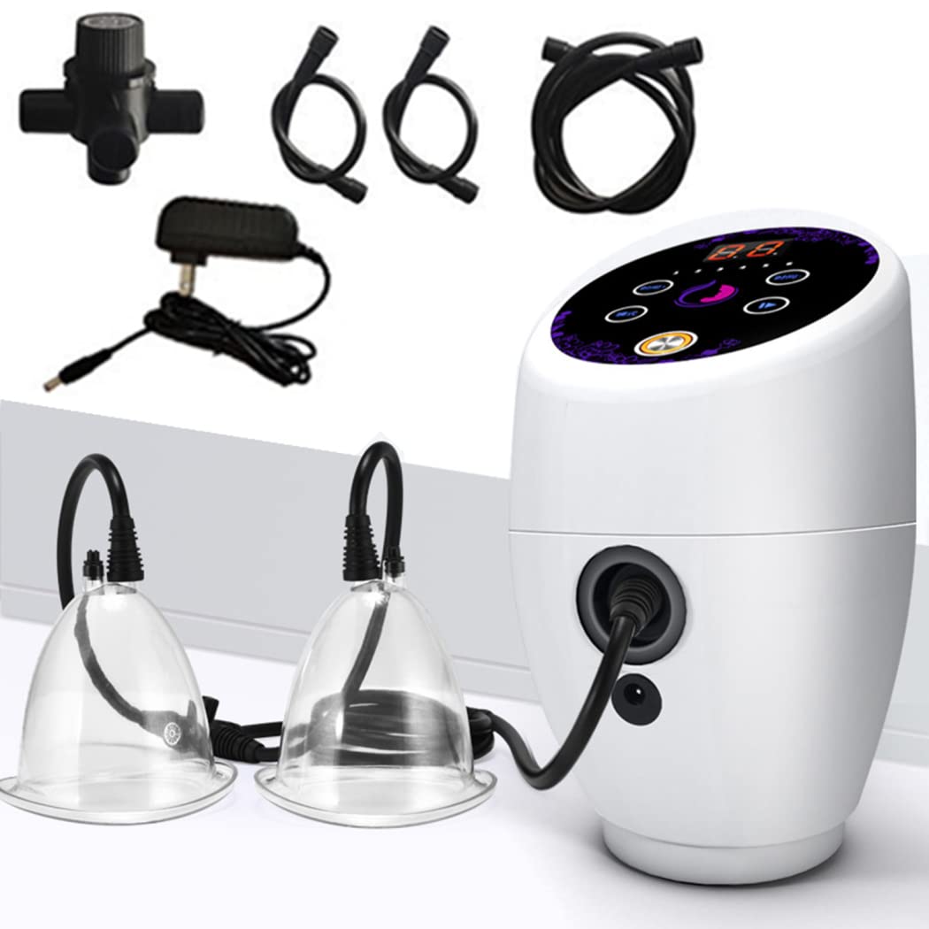 Elektrische Brustpumpe Brust Vakuumpumpen Luxus Intelligent Frauen Sex Saugglocke Mit 6 Intensitäten Unterdruckmodi Zur Nippel Vergrößerung Schönheit Weibliche Sexspielzeug, 3 Größen Tasse
