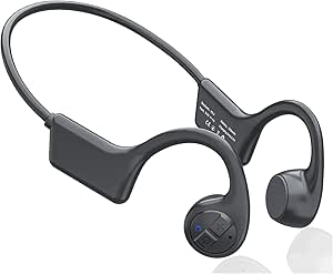 Bone Conduction Headphones, 12 Hours Playtime Bluetoeth 5.3 Headset Open Ear Wireless Earphone - IP55 Sweatproof Built-in Mic,Perfect for Running Cycling Hiking Workouts(Black) asin的图片