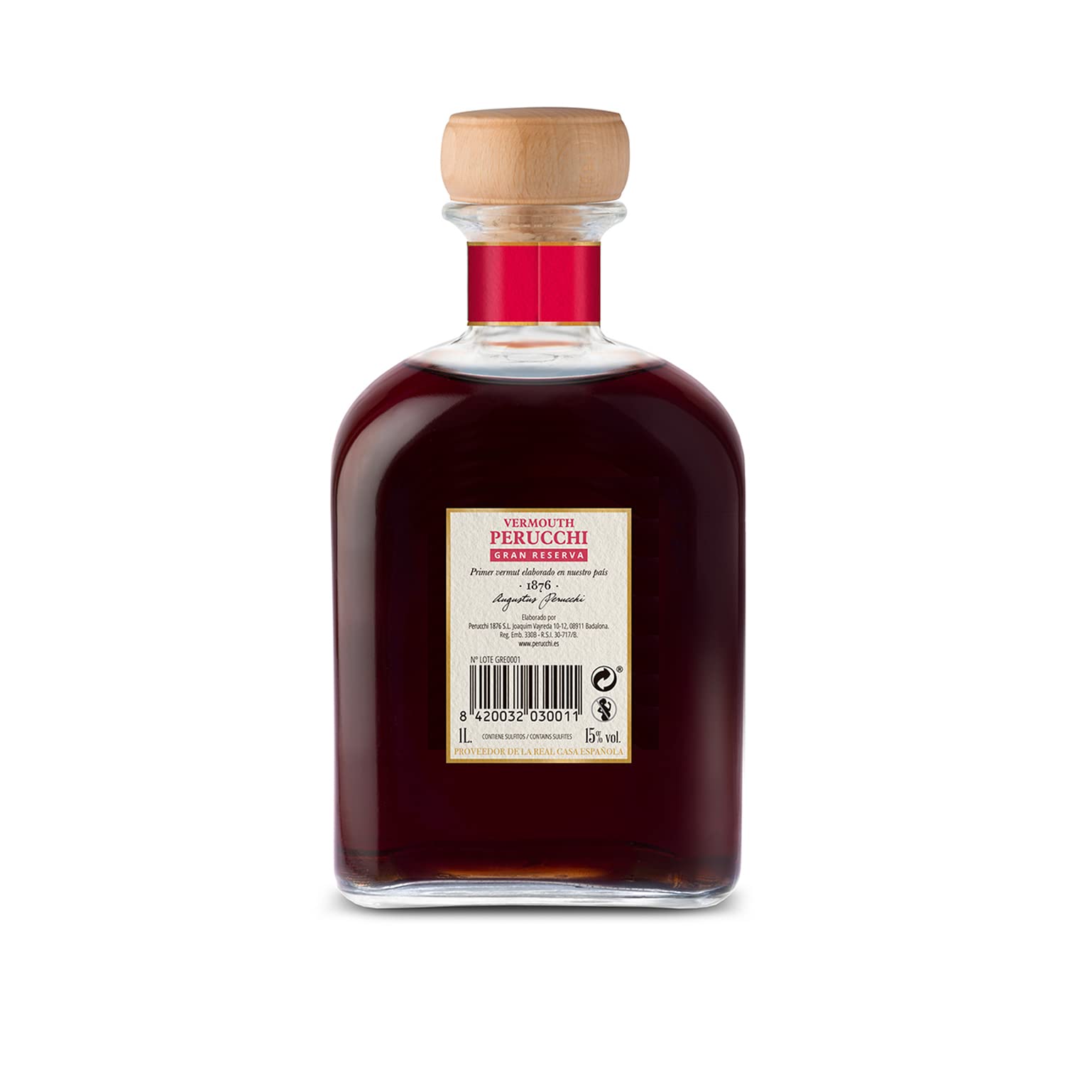 Vermouth Perucchi Gran Reserva Dorado – Pack 3 botellas – Elaborado en España – 15% Alcohol – Crianza media de 3 años por metodo solera – Selección Vins&Co – 1000 ml