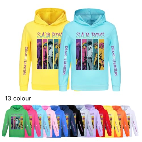 Unisex Kids Casual Fashion Cartoon Demon Hunters Anime Graphic 13 Colors Available Pullover Hoodies2