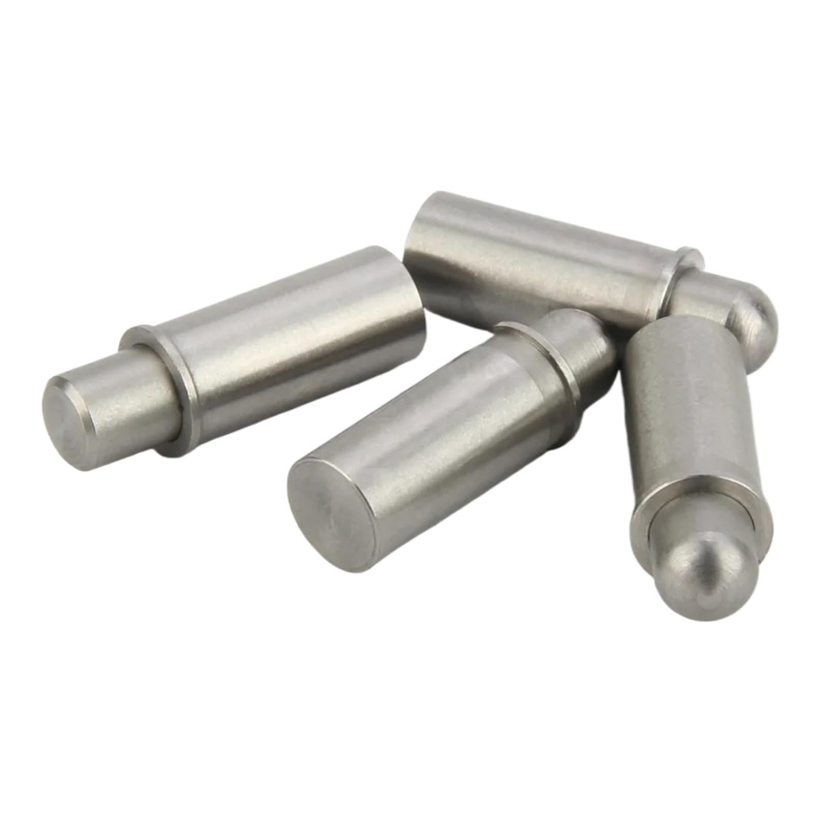 Vis de fixation de piston à ressort de micro précision en acier inoxydable-conception de bride à tête plate/à tête sphérique for le traitement des métaux(QX510-F,4-3)