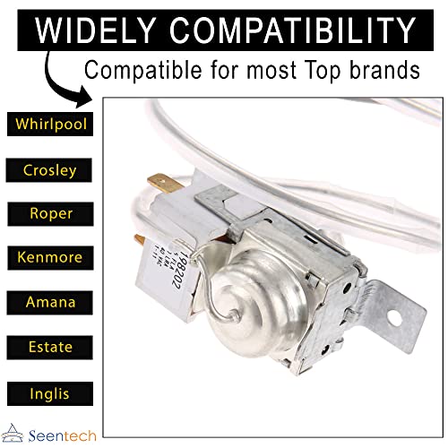Lifetime 2198202 Refrigerator Cold Control Thermostat By Seentech Easy To Install - Exact Fit For Whirlpool,Kenmore Refrigerator - Replaces Part Numbers: Wp2198202 2161284 2198201 Ps11739232 Ap6006166 #TOP1