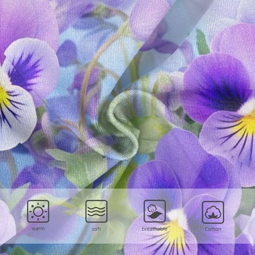 Pansy Flower Purple Toddler Girls Underwear, Underwear for Girls, 2T–8 Years3