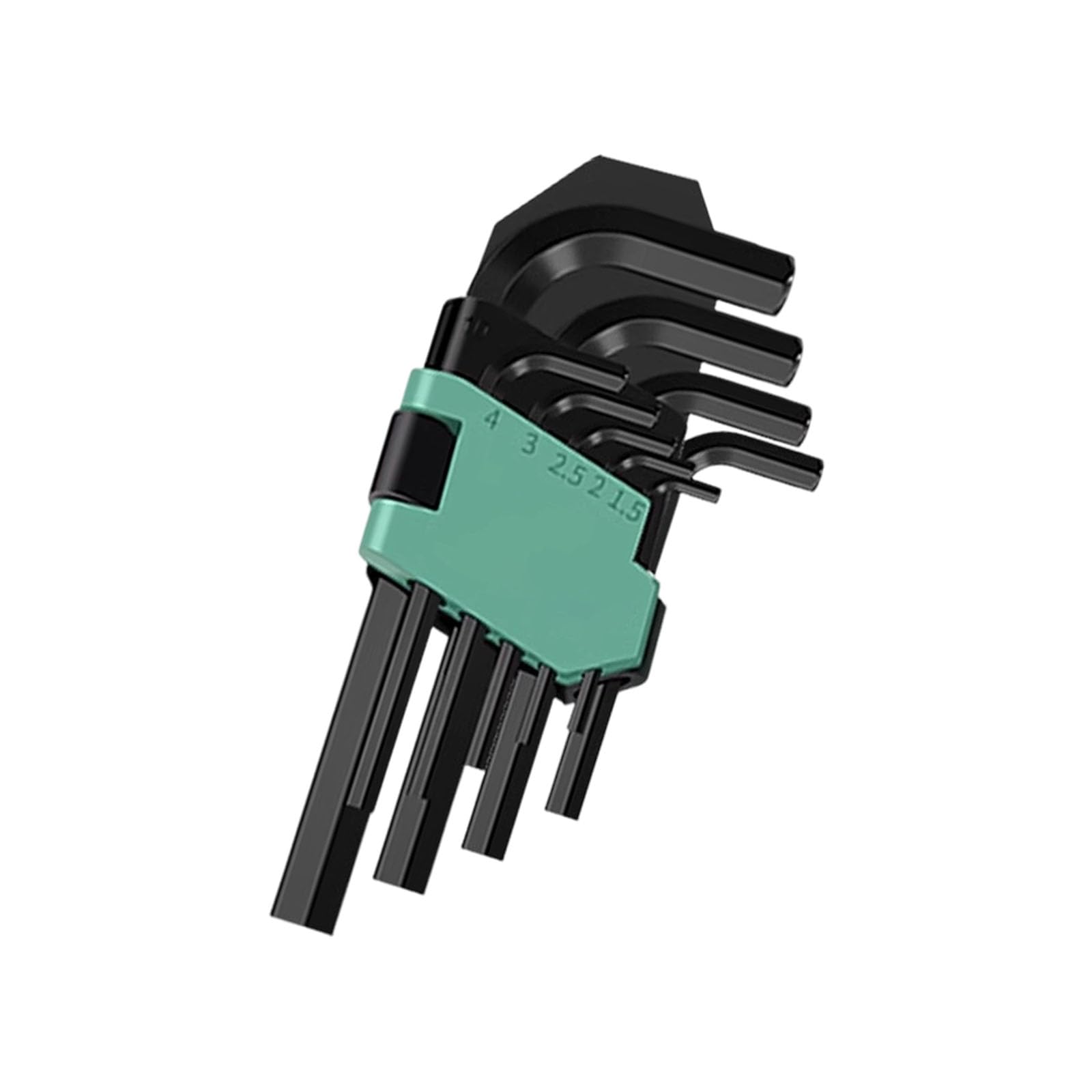 Premium 9 Sizes Large Type Set Durable Steel Hex Tool for Professional DIYer Projects Black Handle Spell Essential Glory Black Plum Spell Essential