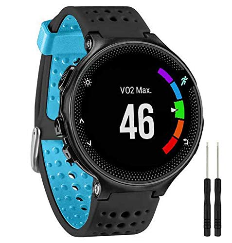 Correa de silicona Garmin Forerunner 235 y 735XT en negro