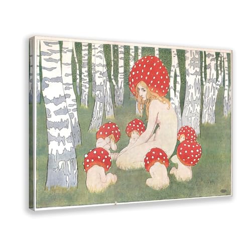 Impression sur toile Mother Mushroom Edward Okun décoration murale bureau cadre suspendu