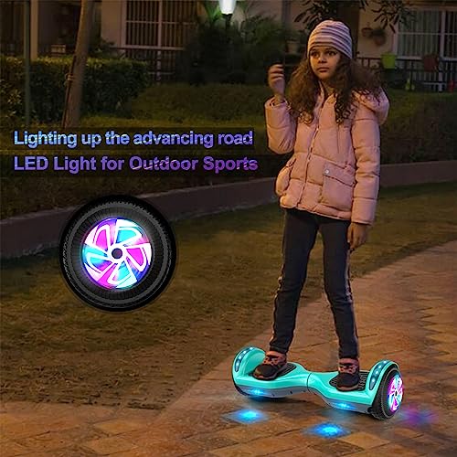 Image of FLYING-ANT Self Balance Scooter 6.5 inch with Speaker and LED Lights Red Camouflage Pink