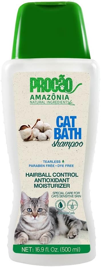 PROCÃO Amazonia Natural Cat Shampoo moisturizes with Powerfull antioxidants limiting The Production of Free radicals. Our Plant Based…