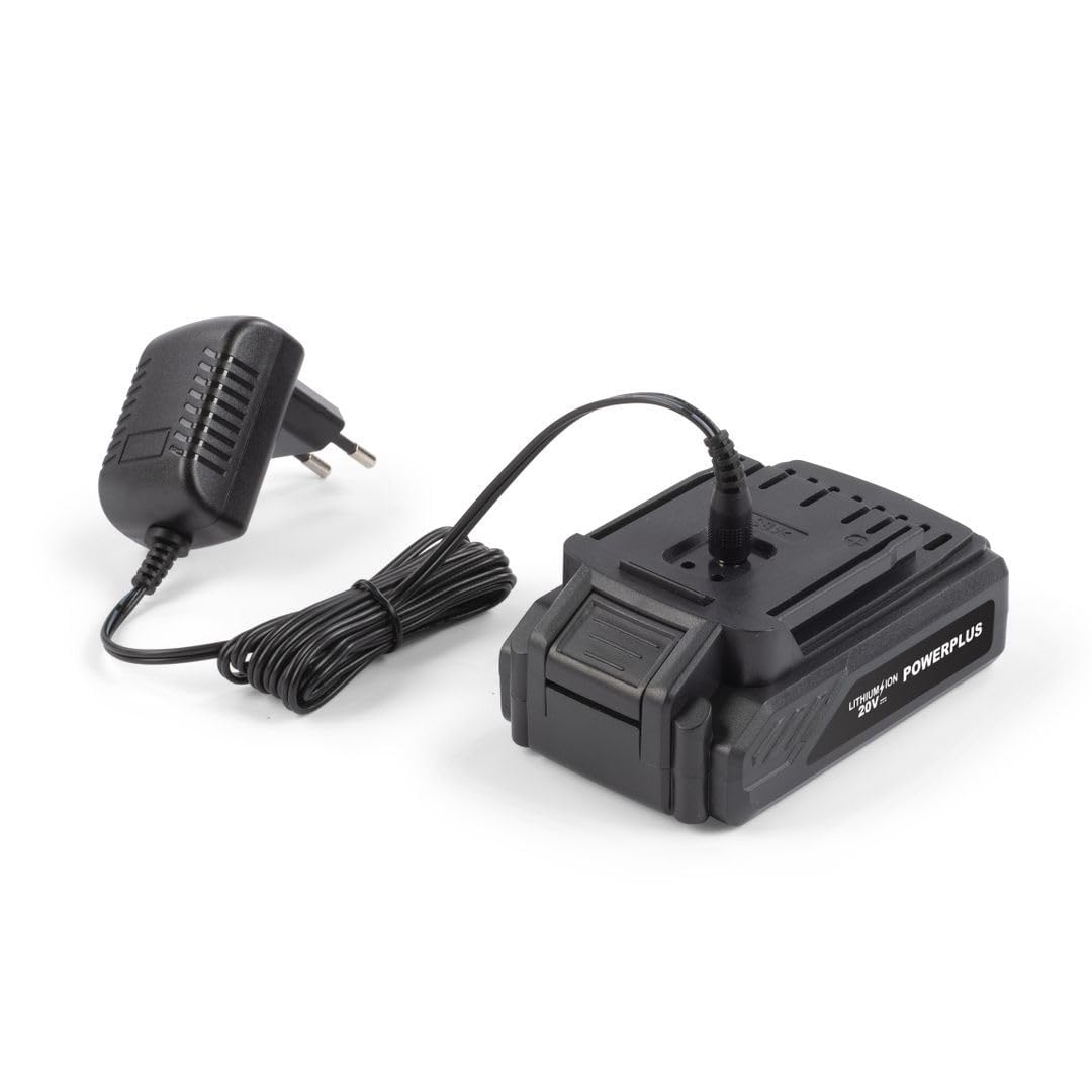 Powerplus POWX00422 - Cacciavite e trapano a batteria da 20 V, con 2 batterie da 1,5 Ah e caricabatterie, per legno, pietra e metallo