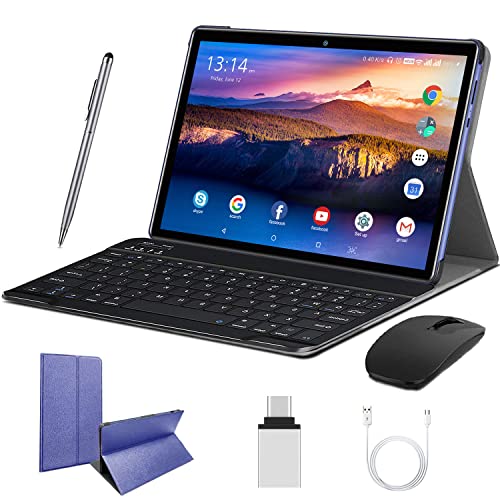 image for AOYODKG 2 in 1 Tablet 10.1 Inch, Android 10.0 Tablets, 4GB RAM 64GB RO