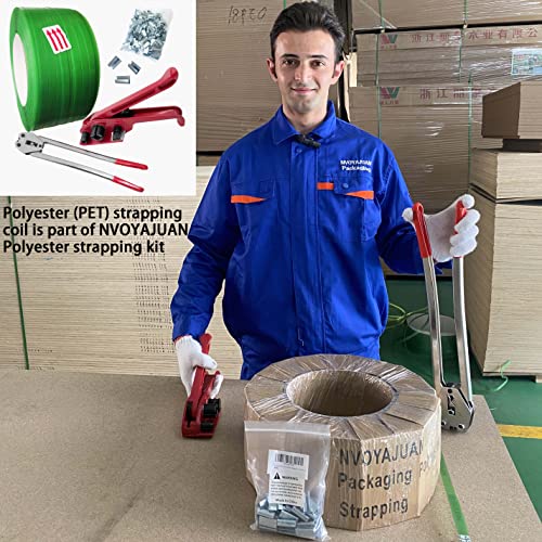 NVOYAJUAN Rolo de Cinta de Poliéster (Animal de Estimação) de 5/8