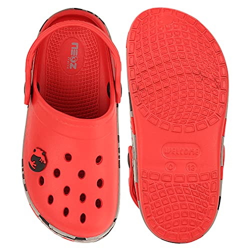 Image of URJO Splash Kid's Clogs /Sandals with Adjustable Back Strap Ultra Soft & Flexibility Anti Skid Comfortable Waterproof Daily Mules Clogs /Sandals Boy's & Girl's