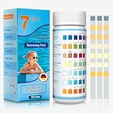 7 in 1 Strisce Test Piscina,100 Pezzi Strisce Test Acqua Piscina,Tests Dell