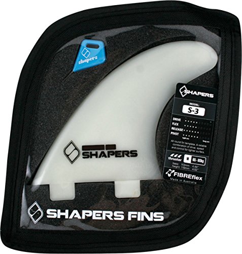 Shapers Fins Australia S-3 FCS Natural 3 Fin Thruster Set