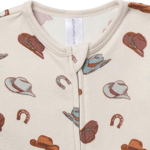 Modern Moments by Gerber Boys' Baby Hacci Footless Pajamas2