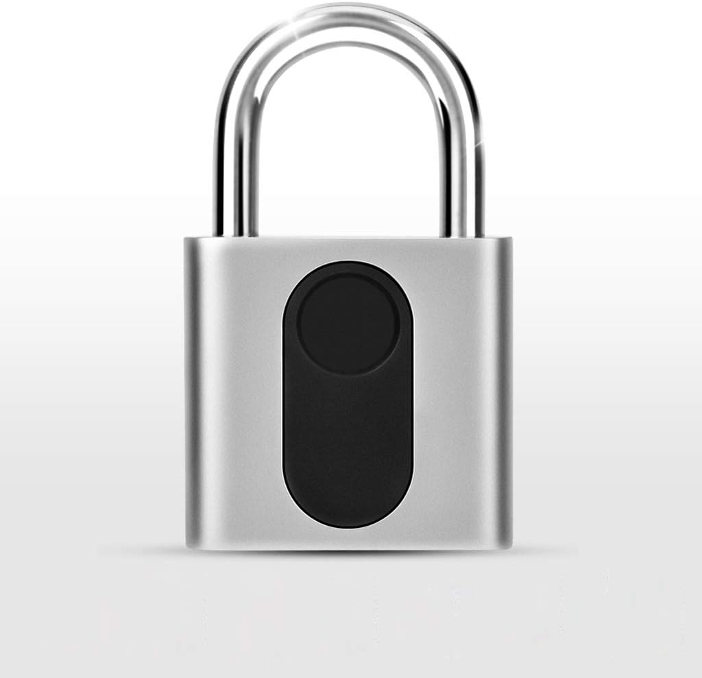 Smart Fingerprint Padlock Keyless Door Lock Waterproof Rechargeable Home Safety Lock