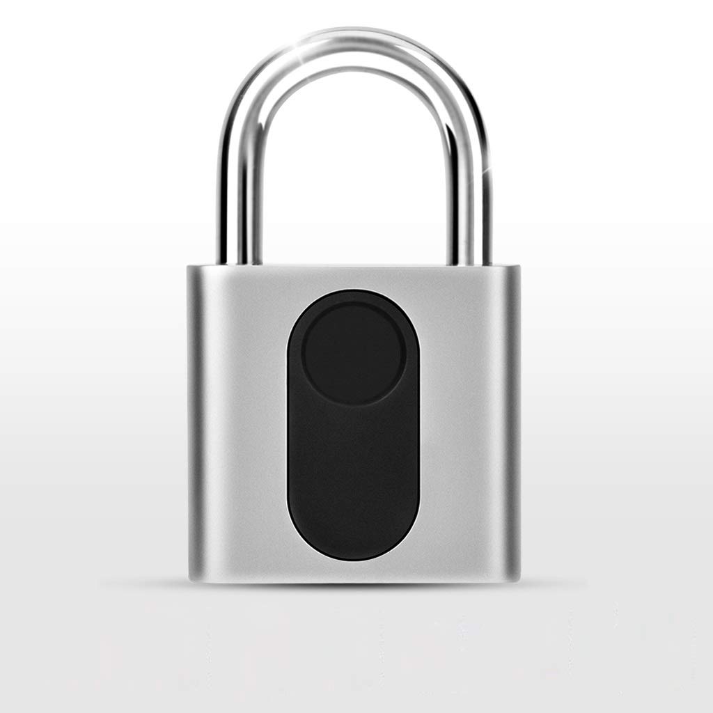 Cadenas intelligent à empreintes digitales et serrure étanche rechargeable pour sécurité maison