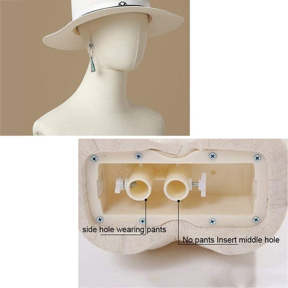 Mannequin Display Stand Female Models Tailors Dummy Fashion Show Students Bust for Clothing Store Display