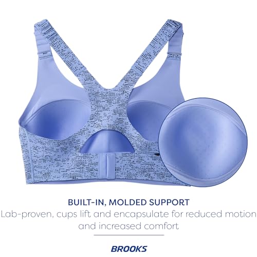 Sujetador run Brooks Dare Racerback 2.0 Blue Lavender Print 32C 5