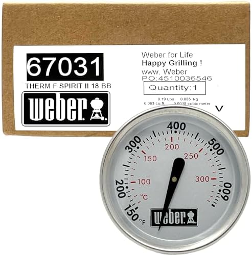 Weber 67031 Spirit II Thermometer 1-13/4" Diameter