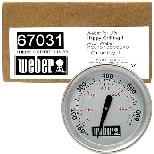 Weber 67031 Spirit II Thermometer 1-13/4 Diameter