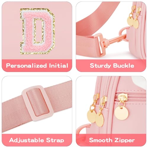 Image of Initial Sling Bag Crossbody Purse for Kids Girls Age 3-8