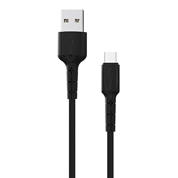 Portronics Konnect Star POR-167 Charge & Sync Function 1.2M Micro USB Cable(Black)