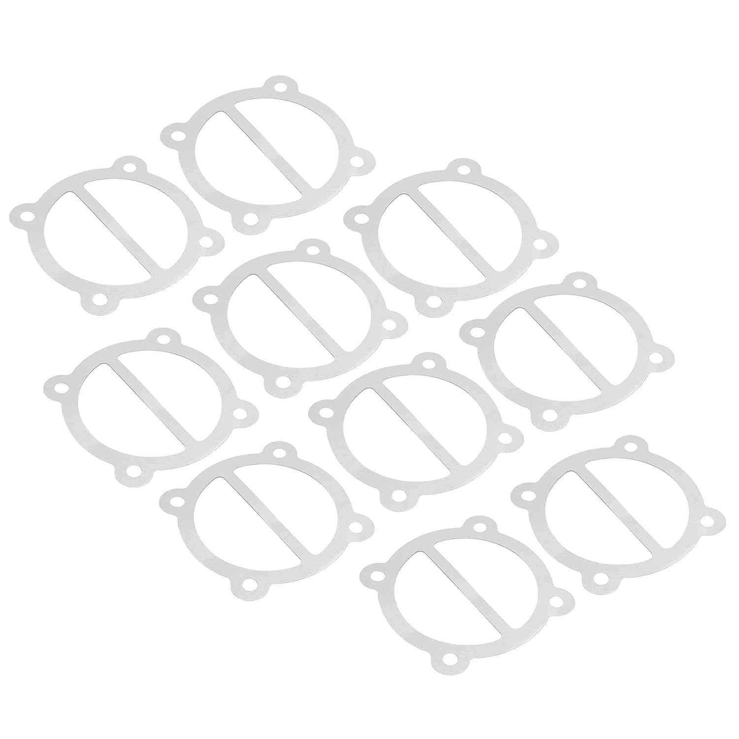 10Pcs Air Compressor Cylinder Head Gasket Sealing Plate Replacement Aluminum Gasket Replacement for 65mm Diameter Cylinder White