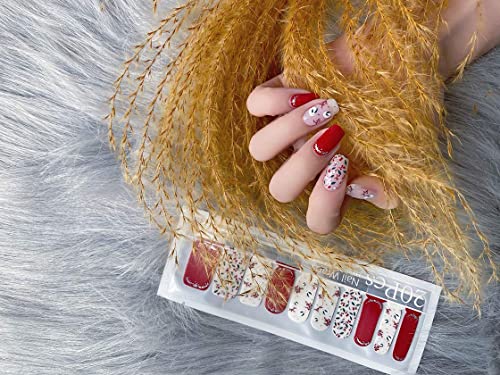 Lihi Color Lab Adhesion 22Pcs Double-Ended Nail Polish Strips ,Nail Wraps, Nail Patch, 100% Real Nail Polish Sheets Shimmer Finish,Ch-S051 Moments Of Beauty #TOP2