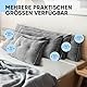 Björn&Schiller Rückenkissen - Lesekissen für Bett und Sofa, Keilkissen, Rückenpolster für die Wand, Sitzkissen, Wandkissen, groß mit waschbarem Bezug (Grau, 200 cm)