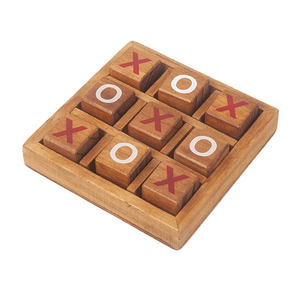 Tic Tac Toe XO Board Game Toy Leisure Parent-Child Interaction Game Board Chess Developing Intelligent Puzzle Game Educational Toys