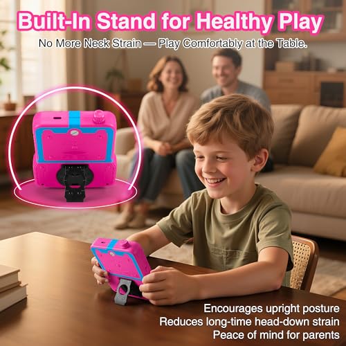image for SNONBROS Handheld Game Console for Girls, 220 Retro Games Built-in, 3.