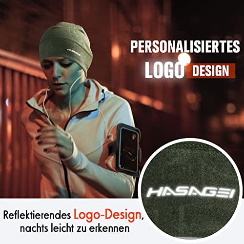 Image of HASAGEI Skull Caps Beanies for Men & Women, Elastic Thermal Running Hat, Windproof Cycling Cap Helmet Liner Soft Beanie Hat