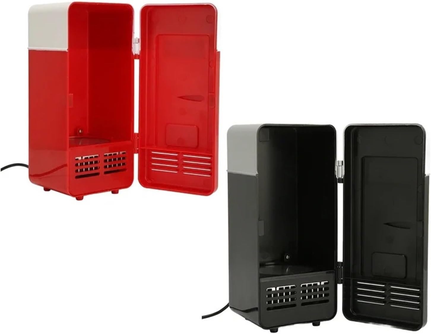 Mini Fridge USB Powered Car Drink Cooler Insulated Cooling Energy Saving Semiconductor Refrigeration(BLACK)