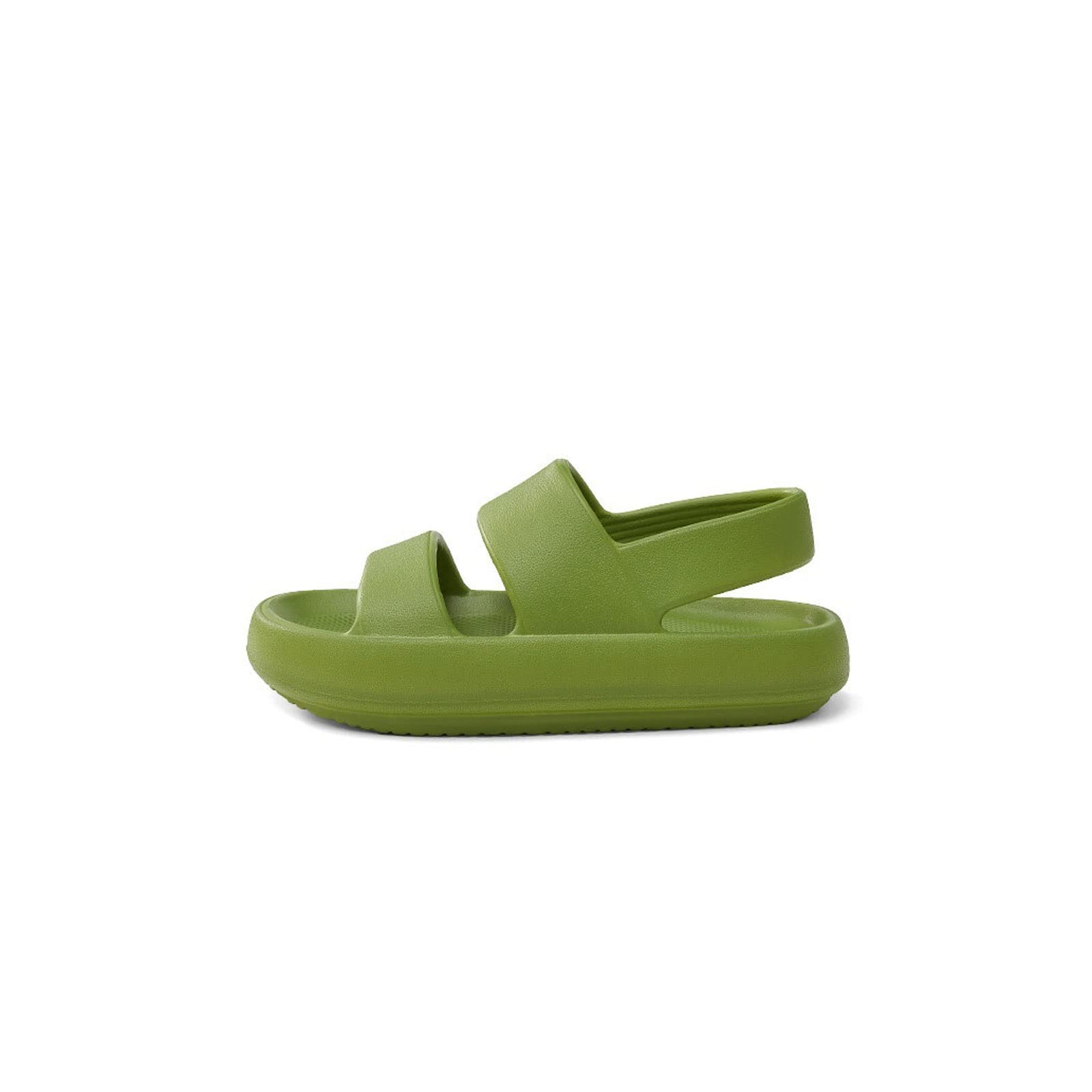 MMRTDJDR Sandalias para hombre Sandalias para hombre Zapatos de plataforma de verano Mujer Playa Exterior Zapatillas de EVA Hombre Suela suave y gruesa Toboganes de interior antideslizantes Cool Black