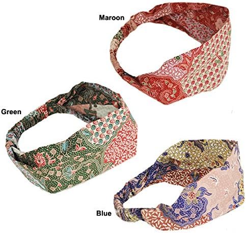 Cotton Pack of 3 Indonesian Batik headband
