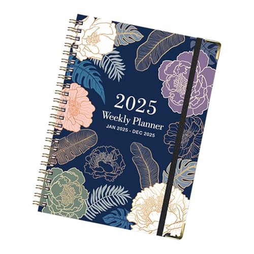 ウィークリー プランナー ノートブック、To Do リスト ノートブック - A5 日々のタスクの目標設定 - コイル設計タスクチェックリストオーガナイザーアジェンダパッド毎週毎月毎日のToDoリストプランナー毎日のタスク用